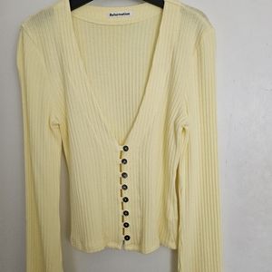 Reformation Gellar Knit Top